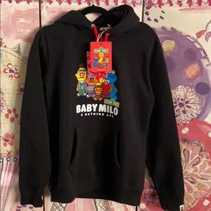 Bape A bathing ape hoodie Sesame Street small